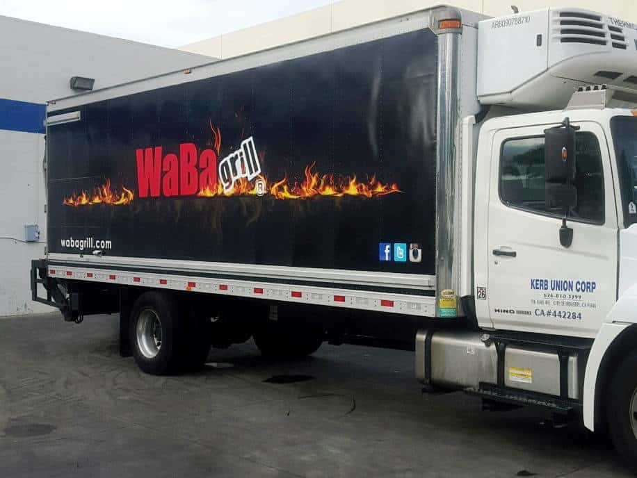 Waba Grill custom truck graphics