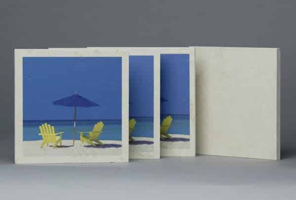 The beach put onto ceramic tiles custom made ceramic tiles of the beach.