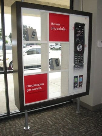 Newest cellphone Show off the newest cellphone on the market with signage