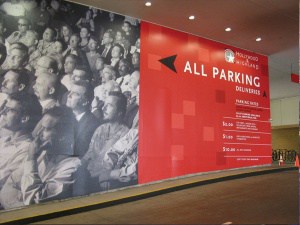 Big billboards for parking BIG BOLD BILLBOARDS! What a great way to keep your brand in front of your customers. Hollywood and Highland retained Platon to create an “eye-popping” visual solution for their signage.