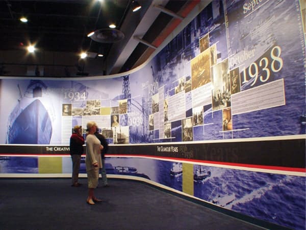 Queen Mary The Queen Mary took advantage of Platon’s capabilities to curve signage in this fascinating history of the most luxurious ship to ever sail the seven seas.