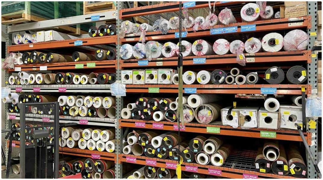 a store filled with lots of different types of spools.