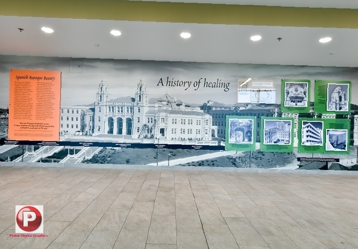 Los Angeles Museum Exhibit Adhesive Vinyl Wall Murals Die Cut