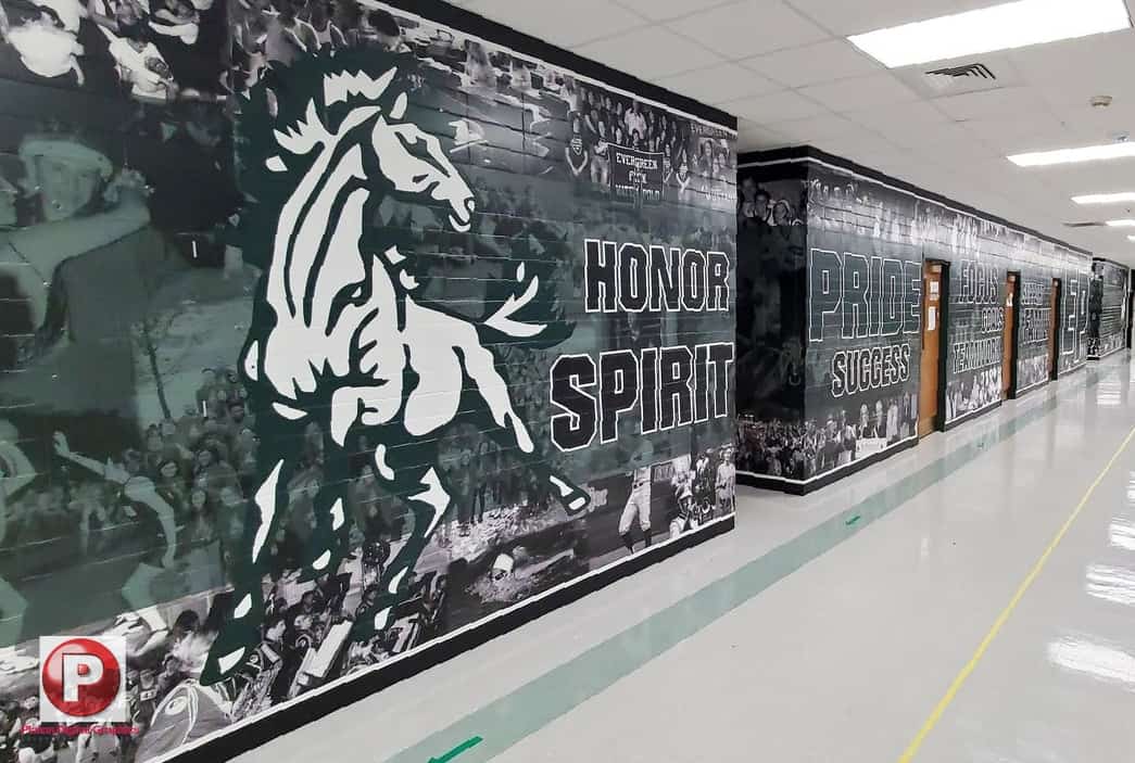 Los Angeles Vinyl Wall Wraps For Gym