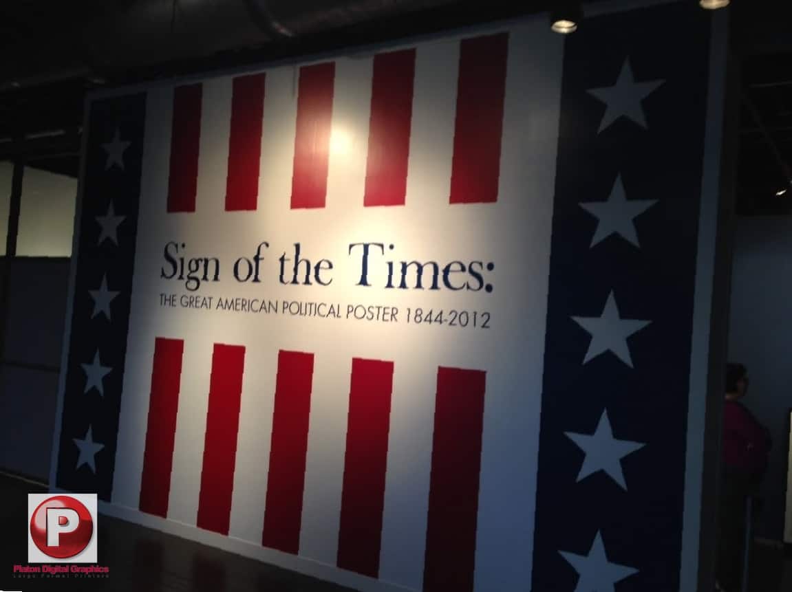 Mall Corridor Vinyl Wall Wrap Installation