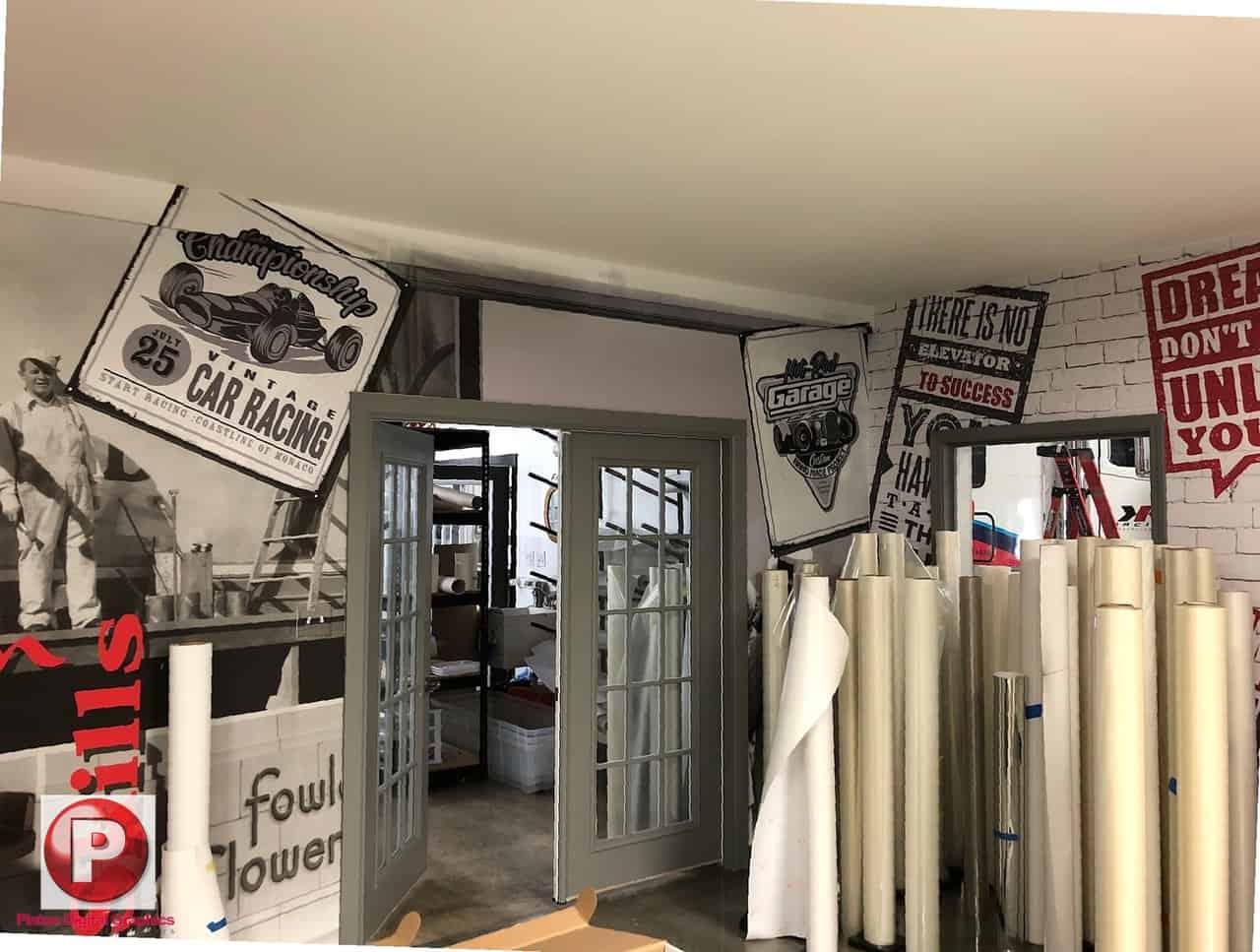 Restaurant Wall Branding