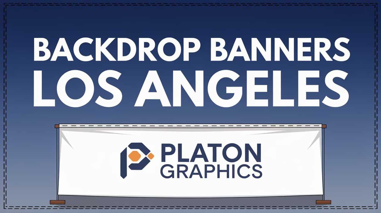 A banner advertisement for Platon Graphics. The top text in bold white reads
