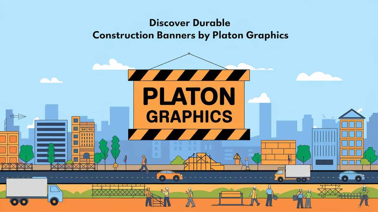 A visually appealing graphic showcasing construction designs, emphasizing the excellence of Platon graphics in the industry.