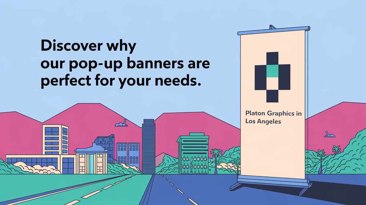 A vibrant pop-up banner showcasing its versatility and effectiveness for various promotional needs and events