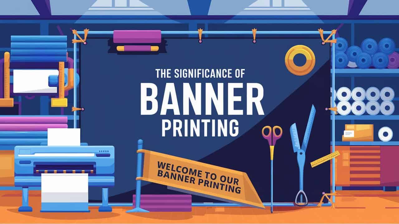 A visual representation highlighting the importance of banner printing in marketing and communication strategies