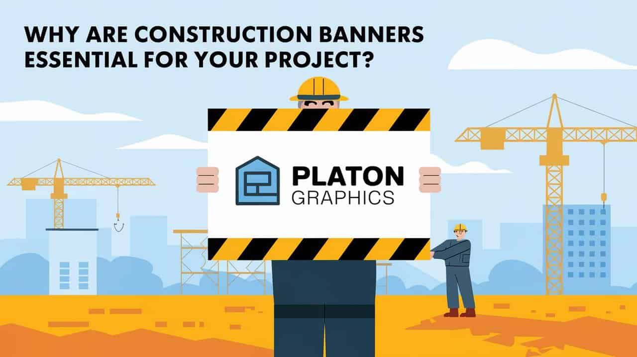 Construction banner highlighting the importance of effective communication and safety in construction projects.