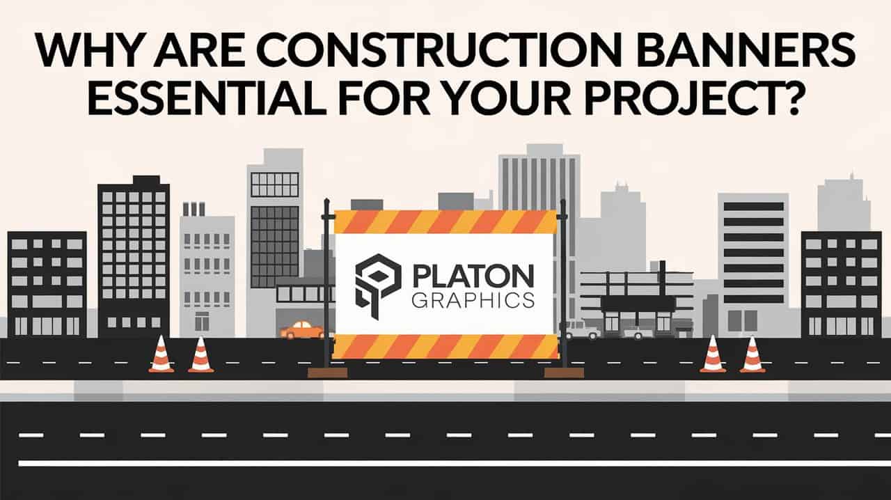 Construction banner highlighting the importance of effective communication and safety in construction projects.