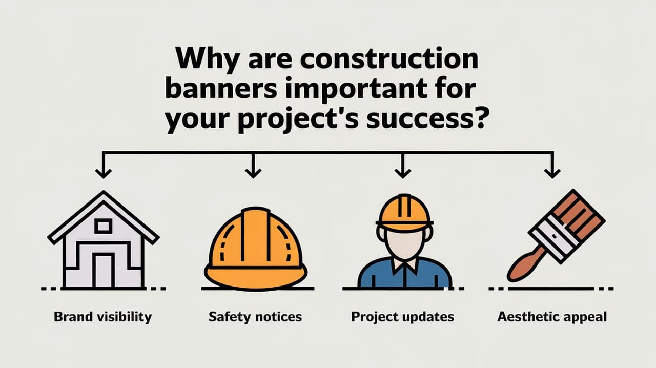 Construction banner highlighting the significance of effective communication for project success and community engagement.