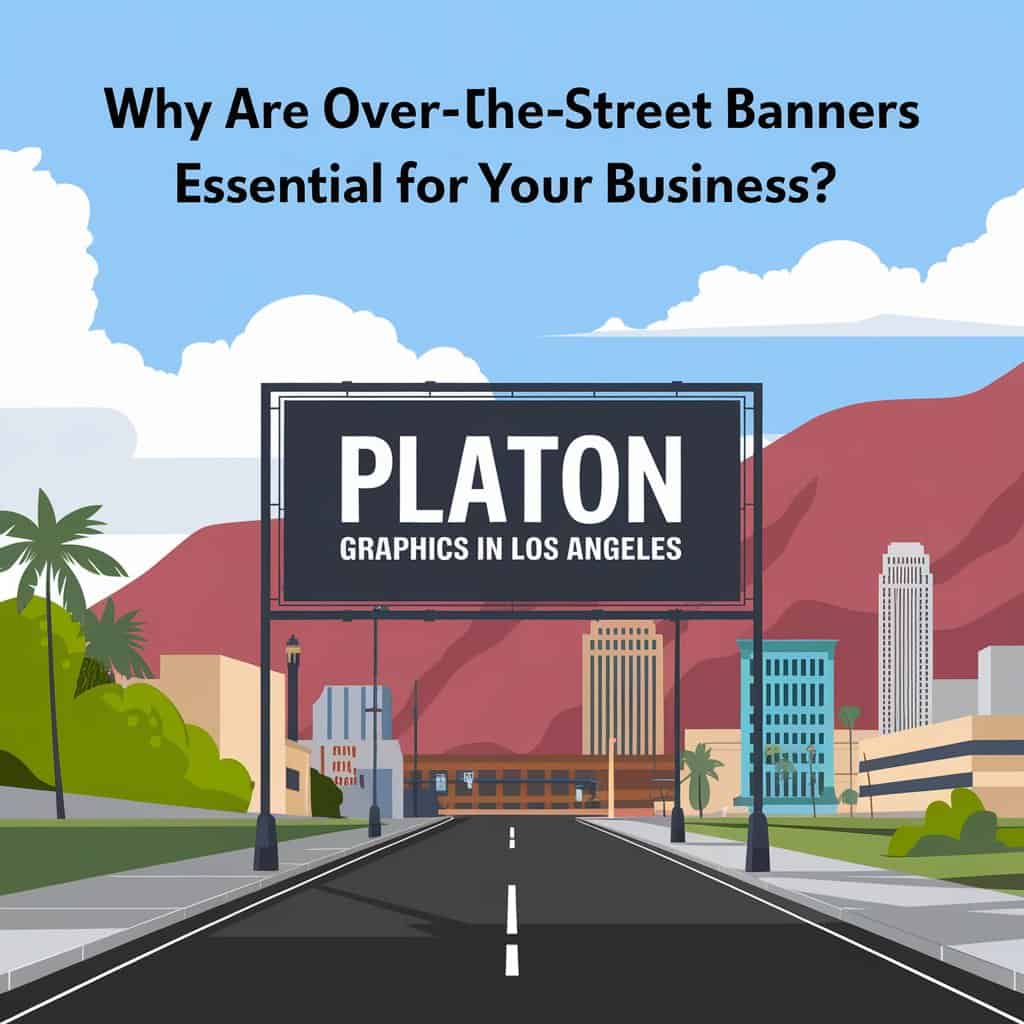 Over-the-street banners enhance business visibility, attract customers, and promote events effectively in a vibrant urban setting