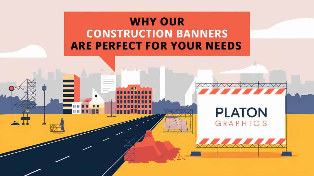 Construction banners showcasing durability and customization, ideal for promoting your projects effectively and attractively.