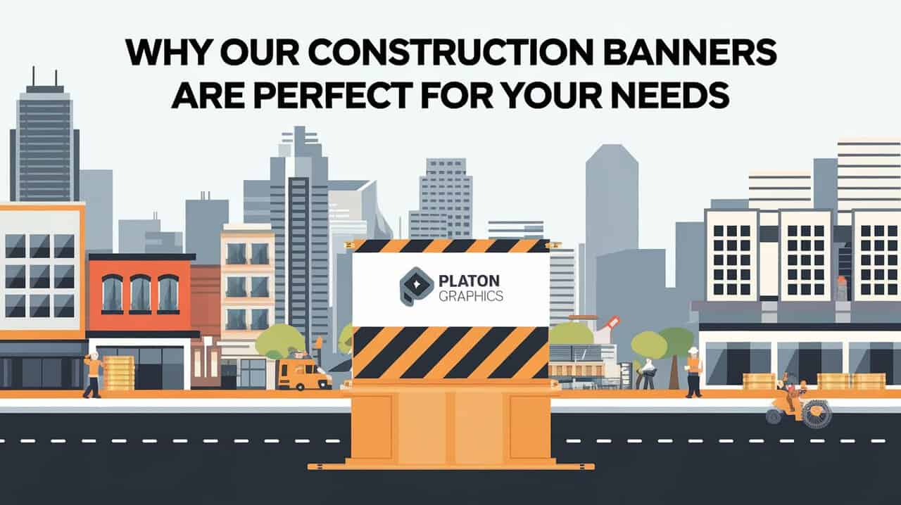 Construction banners showcasing durability and customization, ideal for promoting your brand and meeting project needs effectively.
