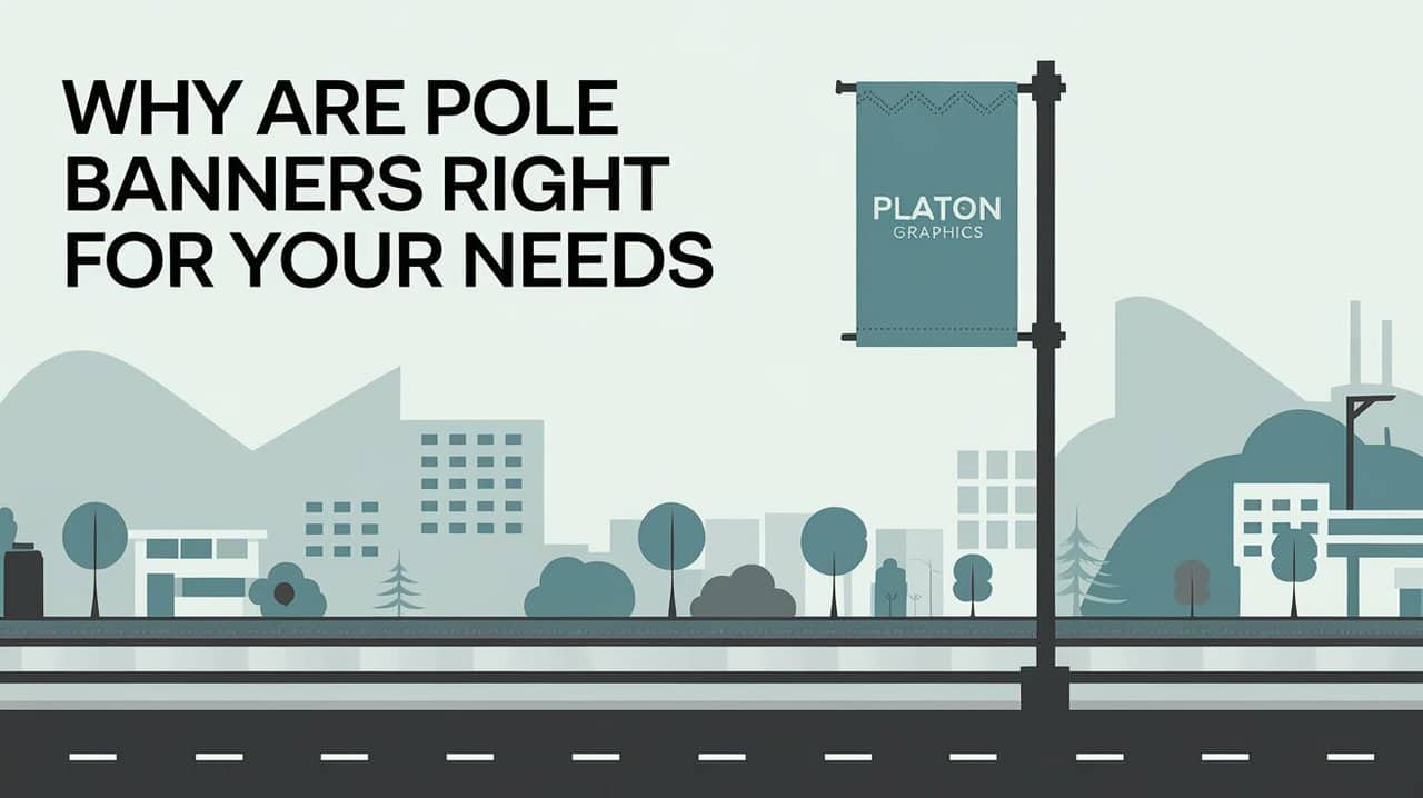 A vibrant pole banner showcasing the benefits of using pole banners for effective advertising and community engagement